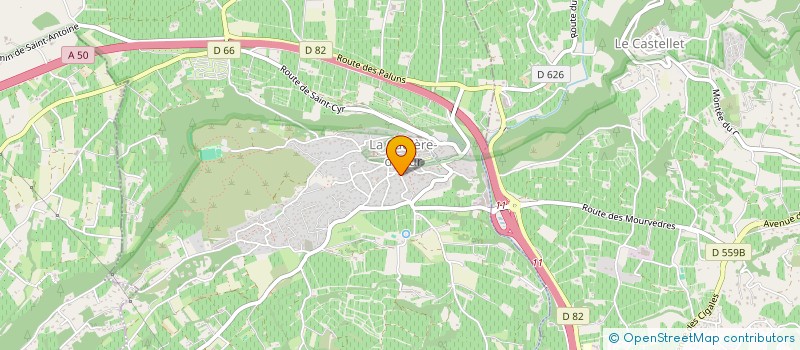 localisation de l'entreprise SCI LA CALADE à LA CADIERE-D'AZUR