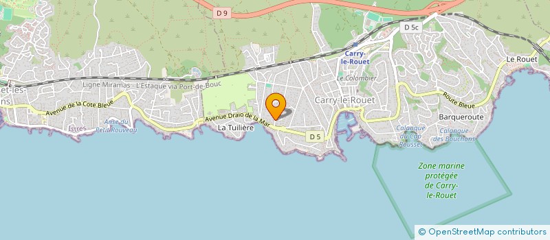 localisation de l'entreprise SCI LA CALANQUAISE  CARRY-LE-ROUET