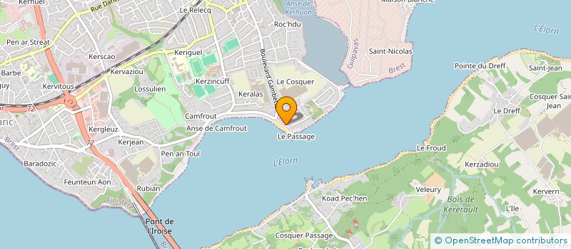 localisation de l'entreprise SCI LA CALE  LE RELECQ-KERHUON