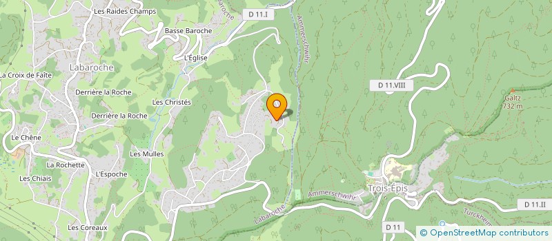 localisation de l'entreprise SCI LA CALECHE  LABAROCHE