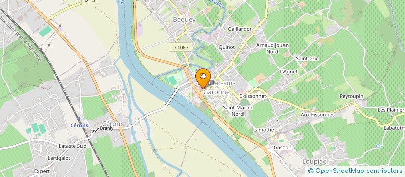 localisation de l'entreprise SCI  LA CALIFORNIE  CADILLAC-SUR-GARONNE