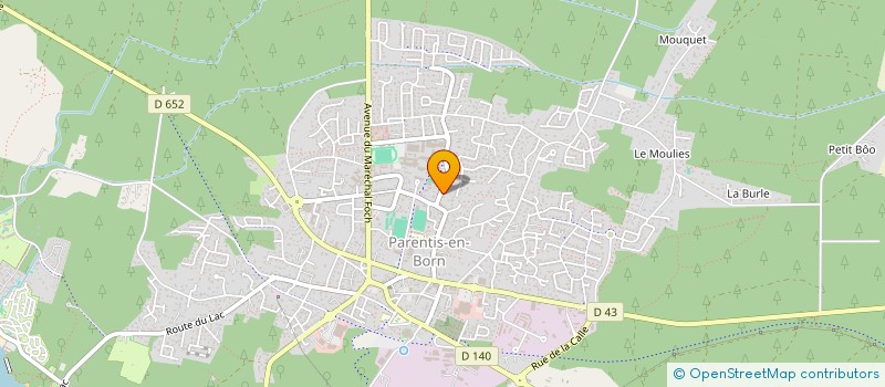 localisation de l'entreprise SCI LA CALLE  PARENTIS-EN-BORN