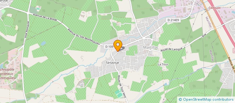 localisation de l'entreprise SCI LA CALLUNE  MARTILLAC