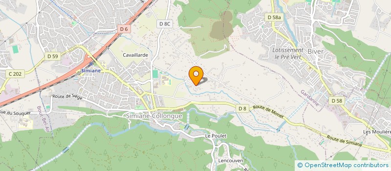 localisation de l'entreprise SCI LA CAMENCE  SIMIANE-COLLONGUE