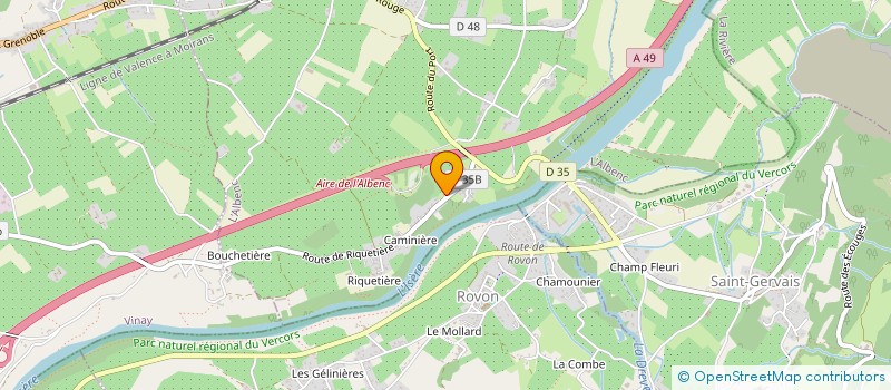 localisation de l'entreprise SCI LA CAMINIERE  L'ALBENC