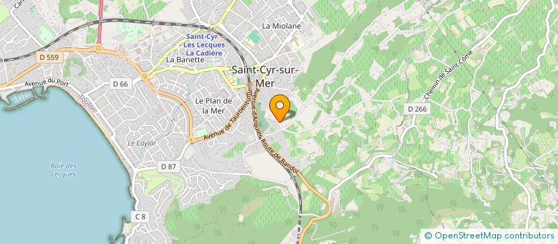 localisation de l'entreprise SCI LA CAMPAGNE à SAINT-CYR-SUR-MER