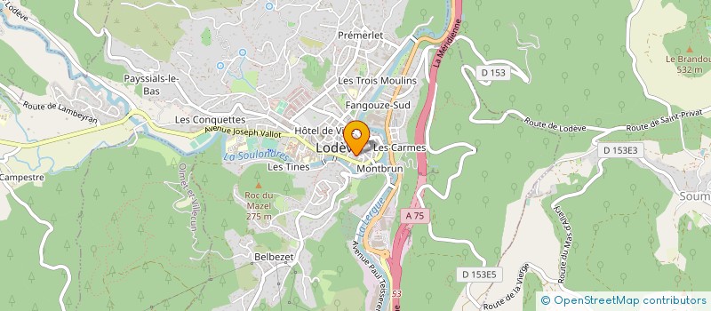 localisation de l'entreprise SCI LA CAMPAGNETTE  LODEVE