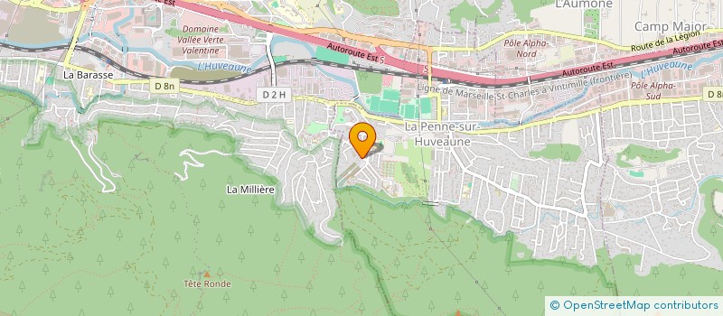 localisation de l'entreprise SCI LA CANDOLLE  LA PENNE-SUR-HUVEAUNE