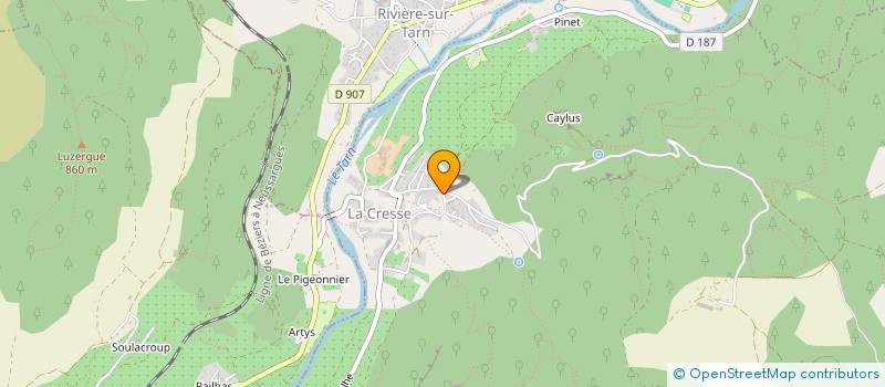 localisation de l'entreprise SCI LA CANEBIERE SAINT PAL  LA CRESSE