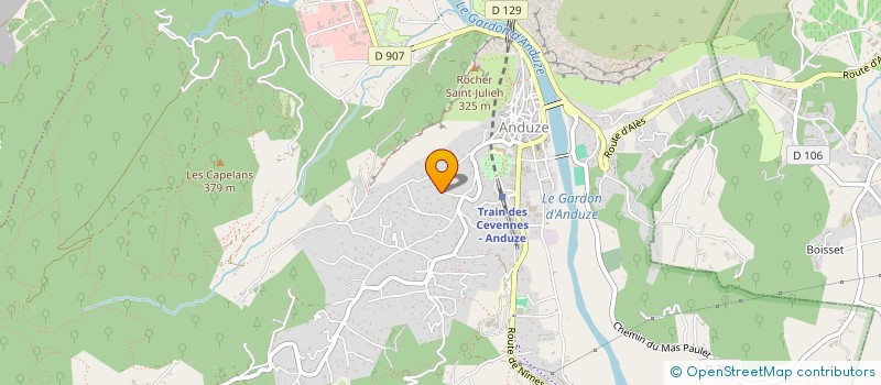 localisation de l'entreprise SCI LA CANOPEE à ANDUZE