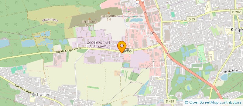 localisation de l'entreprise SCI LA CANOPEE  RICHWILLER