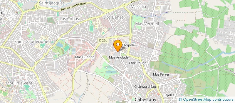 localisation de l'entreprise SCI LA CANTARANA  CABESTANY