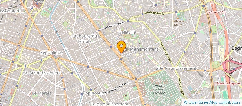 localisation de l'entreprise SCI LA CANTINE  PARIS