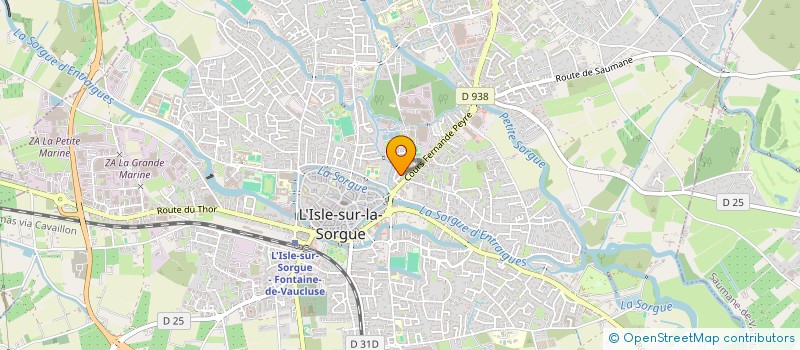 localisation de l'entreprise SCI LA CANTINOLLE  L'ISLE-SUR-LA-SORGUE