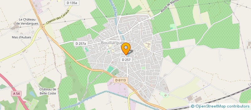 localisation de l'entreprise SCI LA CAPELADO  BOUILLARGUES