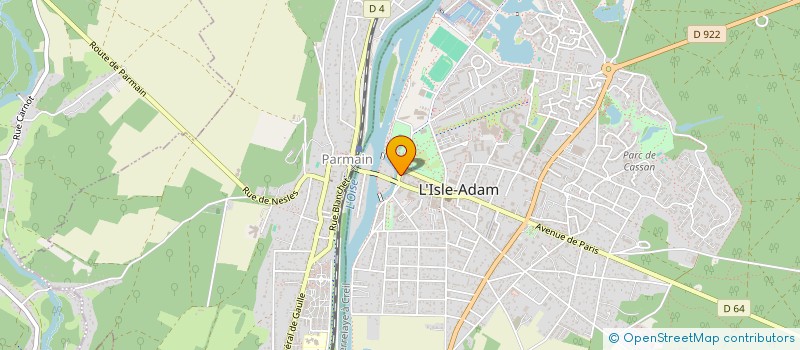 localisation de l'entreprise SCI LA CAPITAINERIE à L'ISLE-ADAM