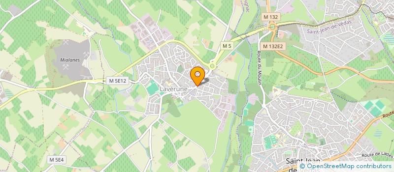 localisation de l'entreprise SCI LA CAPOULIERE  LAVERUNE