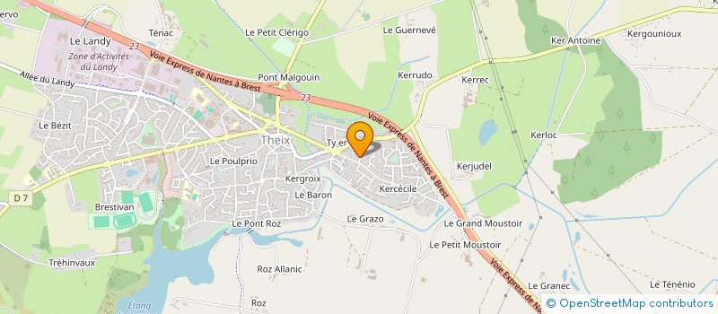 localisation de l'entreprise SCI LA CAPRESSE  THEIX-NOYALO