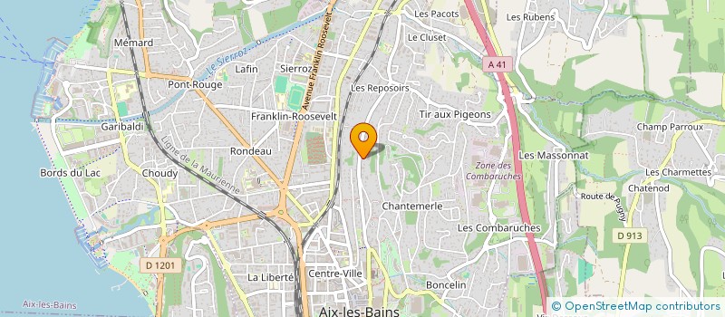 localisation de l'entreprise SCI LA CAPSULE  AIX-LES-BAINS