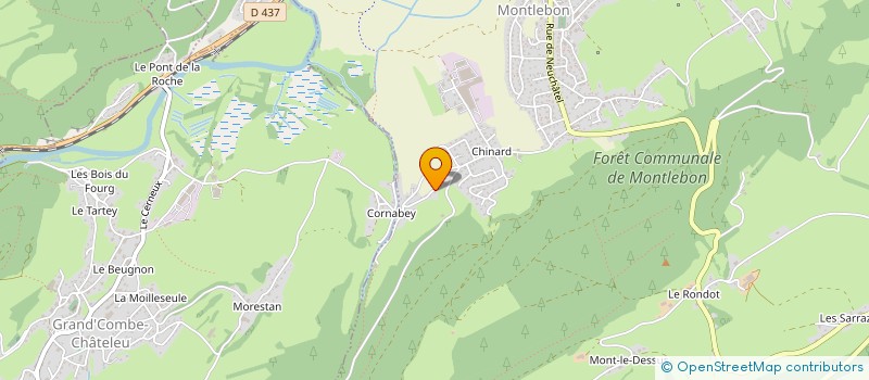 localisation de l'entreprise SCI LA CAPUCINE  MONTLEBON