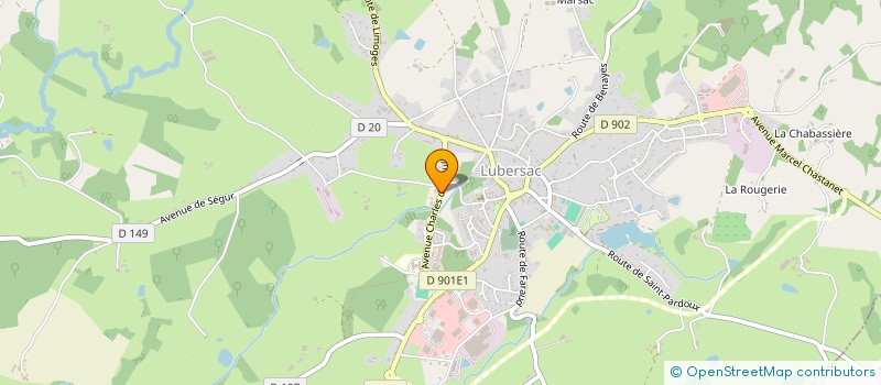 localisation de l'entreprise SCI LA CAPUDE  LUBERSAC