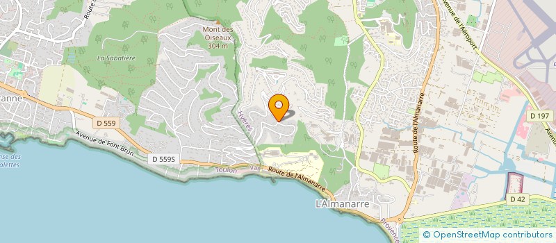 localisation de l'entreprise SCI LA CARAPA GALLIC à HYERES