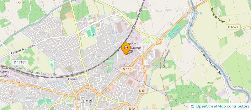 localisation de l'entreprise SCI LA CARAVANE  LUNEL