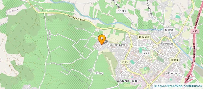 localisation de l'entreprise SCI LA CARDABELLE  PEZENAS