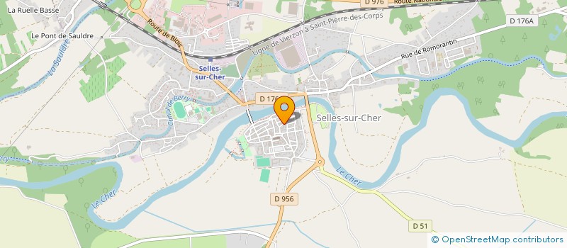 localisation de l'entreprise SCI LA CARDE  SELLES-SUR-CHER