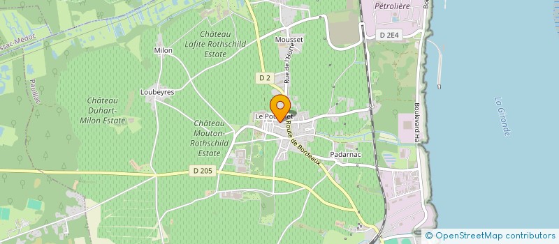 localisation de l'entreprise SCI LA CARDINE  PAUILLAC