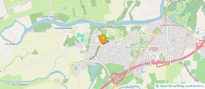 localisation de l'entreprise SCI LA CARINNIERE  MURS-ERIGNE