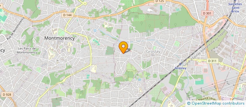 localisation de l'entreprise SCI LA CARRESIENNE  GROSLAY