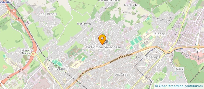 localisation de l'entreprise SCI LA CARRIERE  BESANCON