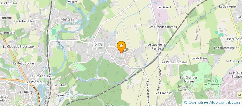 localisation de l'entreprise SCI LA CARRIERE  METTRAY