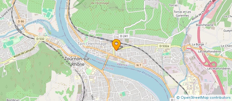 localisation de l'entreprise SCI LA CARRIERE  TAIN-L'HERMITAGE