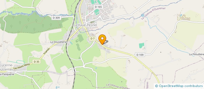 localisation de l'entreprise SCI LA CARROUGERE  LA LUCERNE-D'OUTREMER