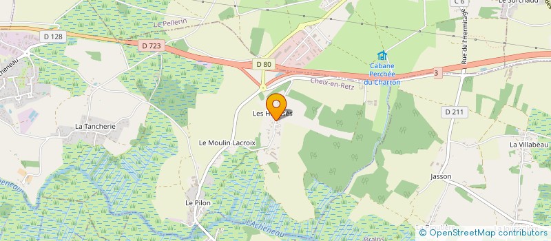 localisation de l'entreprise SCI LA CARTRAIS  CHEIX-EN-RETZ