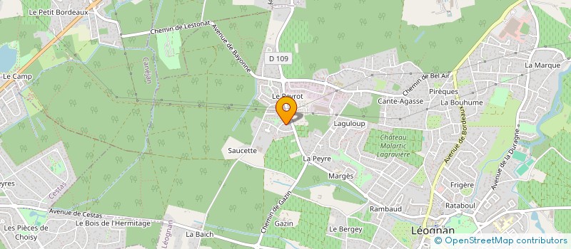 localisation de l'entreprise SCI LA CASA DU JURA  LEOGNAN