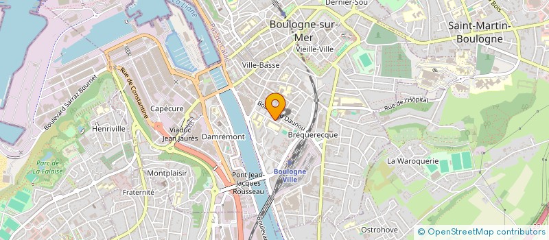 localisation de l'entreprise SCI LA CASA MAMA  BOULOGNE-SUR-MER