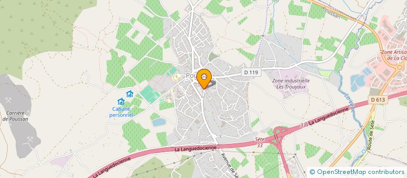 localisation de l'entreprise SCI LA CASANOVA  POUSSAN