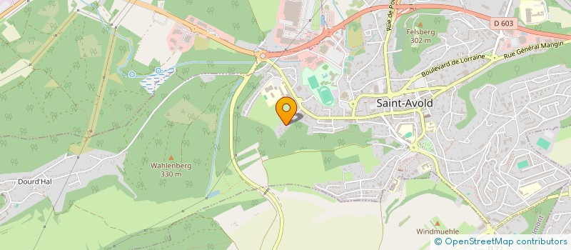localisation de l'entreprise SCI LA CASCADE  SAINT-AVOLD