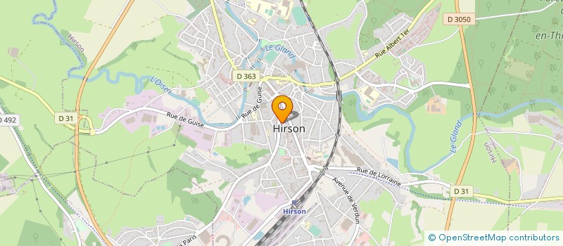 localisation de l'entreprise SCI LA CASCADE  HIRSON