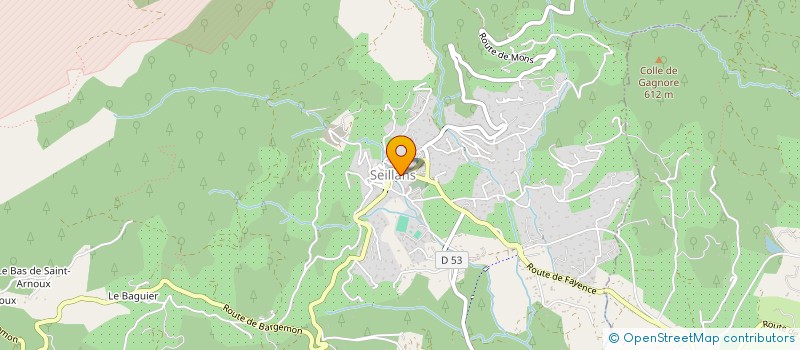 localisation de l'entreprise SCI LA CASCADE  SEILLANS