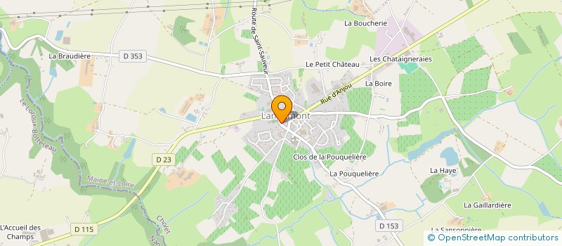 localisation de l'entreprise SCI LA CASCADE  OREE-D'ANJOU