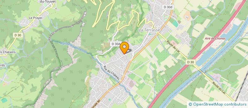 localisation de l'entreprise SCI LA CASCADE  LE TOUVET