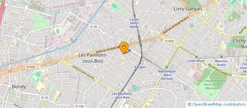localisation de l'entreprise SCI LA CASE  LES PAVILLONS-SOUS-BOIS