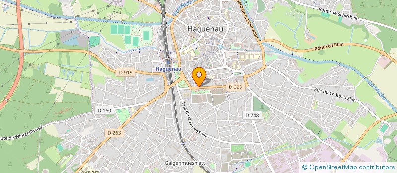 localisation de l'entreprise SCI LA CASERNE  HAGUENAU