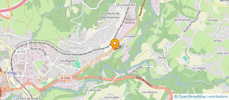 localisation de l'entreprise SCI LA CASERNE THONES  ARGONAY