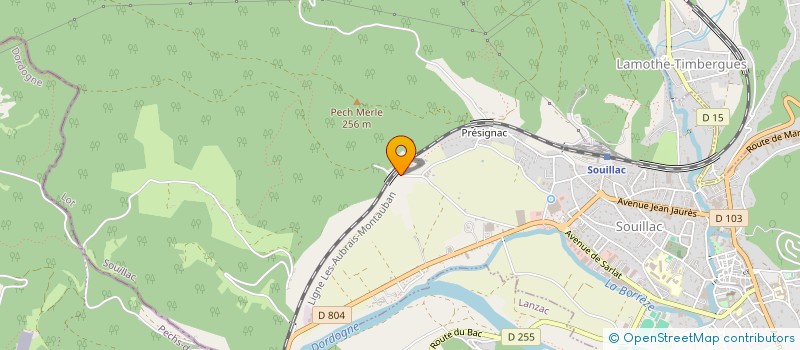 localisation de l'entreprise SCI LA CASITA  SOUILLAC