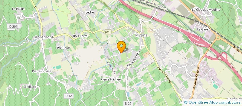 localisation de l'entreprise SCI LA CASPIENNE  MYANS